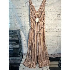 Women's TigerLily Striped Sleeveless Jumpsuit. SZ 2. Read Description!